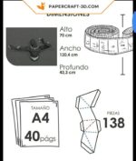 Papercraft of Black Panther in 3D origami