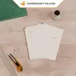 Papercraft pupazzo di neve in origami