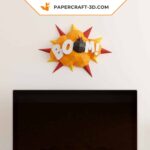 Papercraft Boom Comics in 3D origami