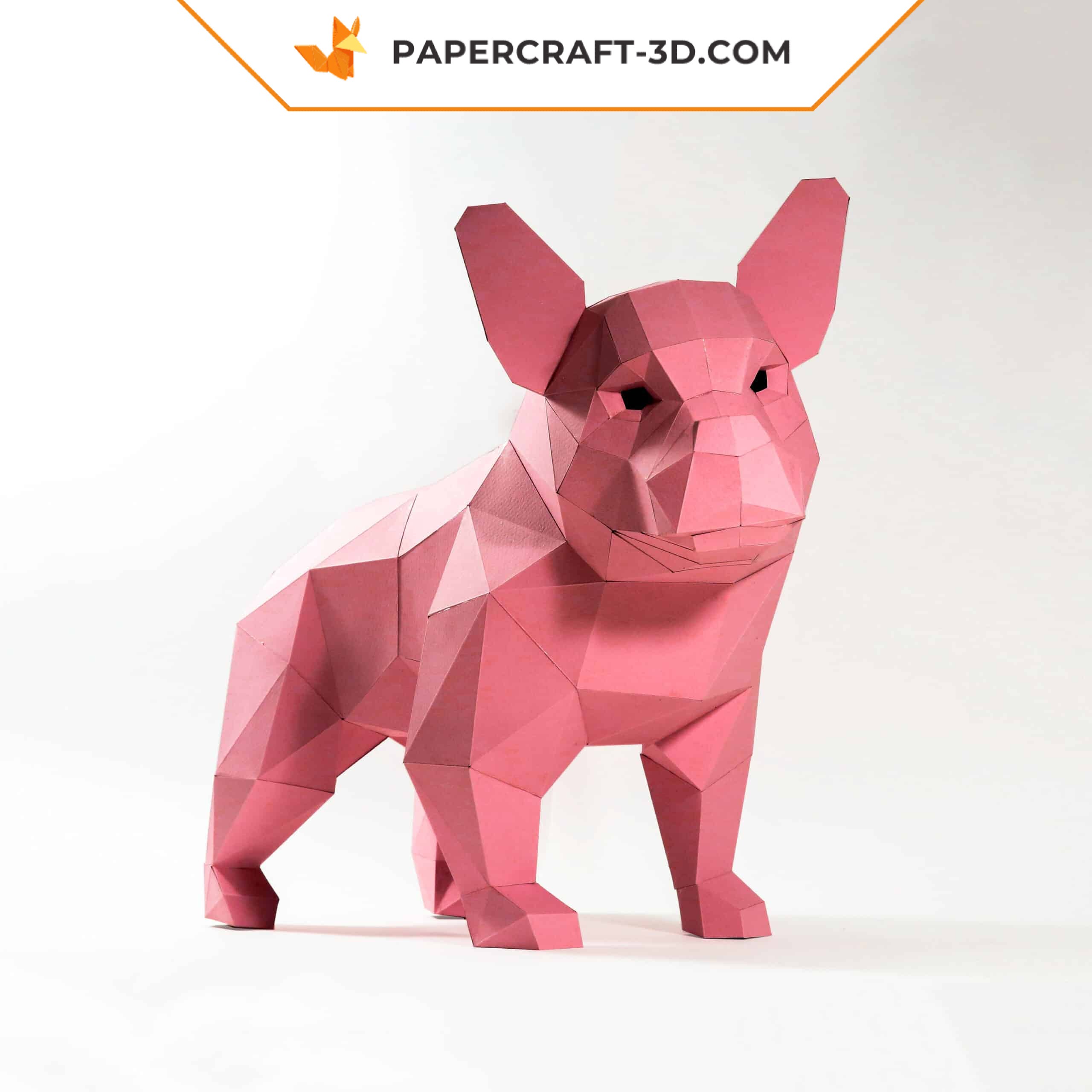 Papercraft bouledogue français en origami 3D Papercraft bouledogue français en origami 3D