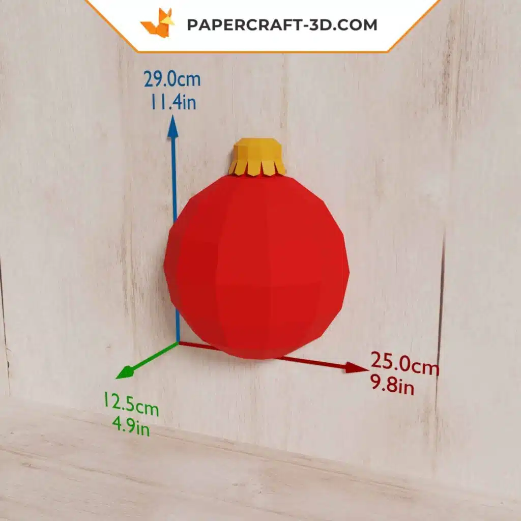 Origami Christmas Ball Papercraft