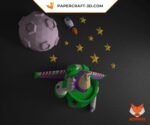 Papercraft Buzz Lightyear em origami 3D