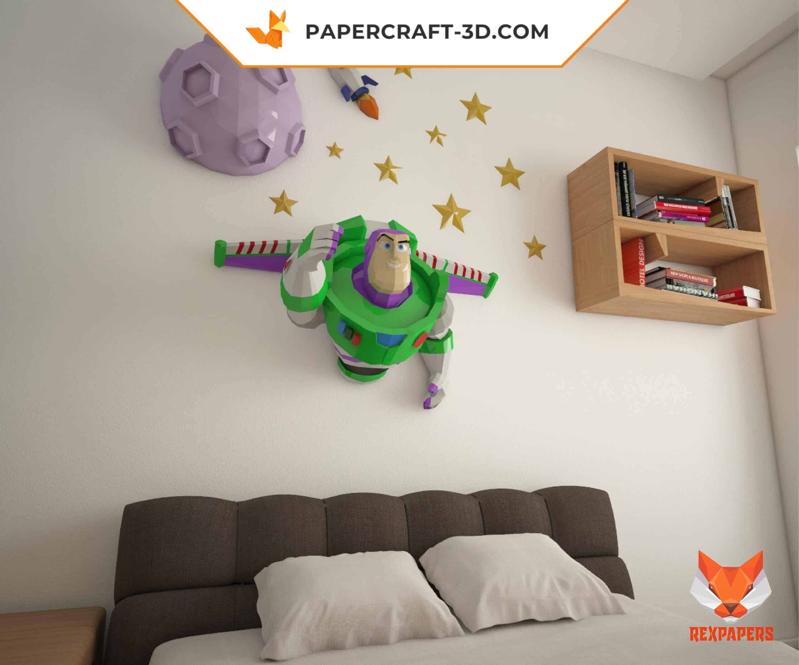Papercraft Buzz Lightyear em origami 3D Papercraft Buzz Lightyear em origami 3D