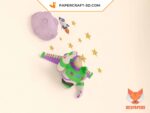 Papercraft Buzz Lightyear em origami 3D