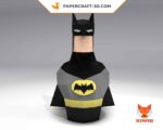 Papercraft Batman wine box in 3D origami