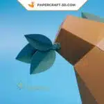 Papercraft cardinale rosso in origami 3D