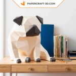 Papercraft de carlin en origami 3D