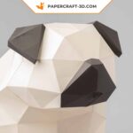 Papercraft de carlin en origami 3D