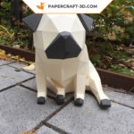 Papercraft de carlin en origami 3D