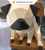 Papercraft de carlin en origami 3D