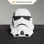 Papercraft capacete de Stormtrooper Star Wars em origami