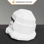 Papercraft capacete de Stormtrooper Star Wars em origami
