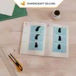 Papercraft sombrero de bruja para Halloween en origami 3D