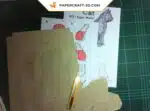 Papercraft chat origami papier 3D modèle digital DIY, weergave 4