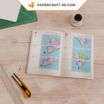 Papercraft Wolkenschloss als Origami