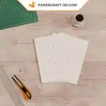 Papercraft Château dans les Nuages origami papier 3D DIY, weergave 7