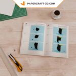 Papercraft de chaudron de sorcière en origami 3D