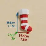 Papercraft chaussette de Noël en origami 3D