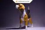 Papercraft chien Beagle origami papier 3D, weergave 4