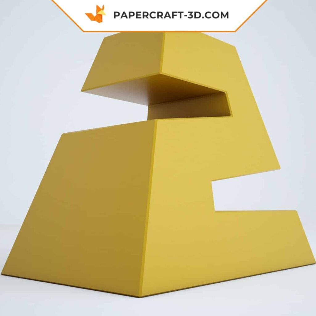 Papercraft de números em origami 3D