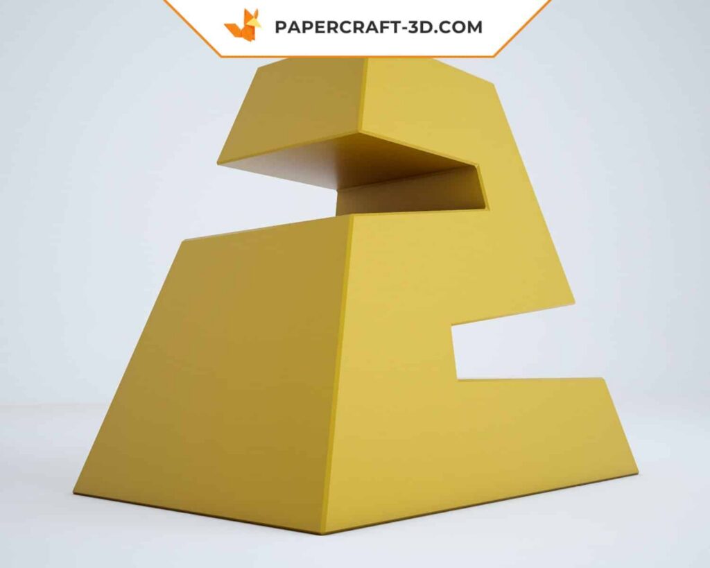 Papercraft números em origami 3D, de 0 a 9