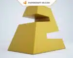 Papercraft chiffres en origami papier 3D pour décoration de fête, weergave 2