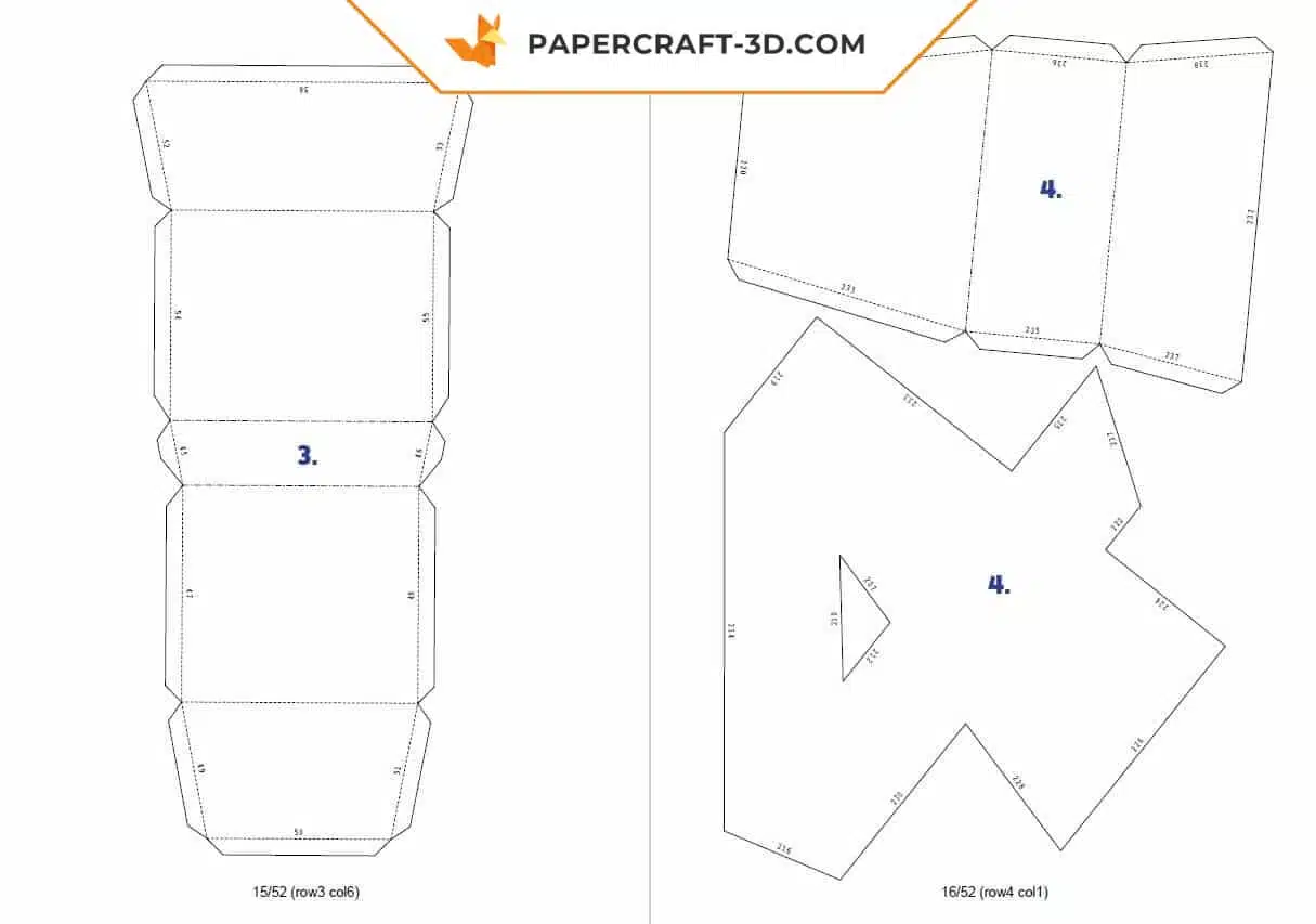 Papercraft chiffres en origami papier 3D pour décoration de fête, weergave 9