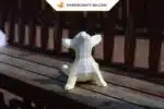 Papercraft chihuahua de yoga en origami 3D