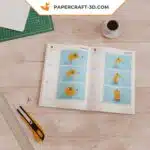 Papercraft Citrouille en Origami Papier 3D DIY pour Halloween, weergave 5