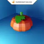 Papercraft Halloween-Kürbis in 3D Origami