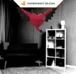 Papercraft Cuore Malefico in origami 3D