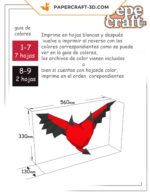 Papercraft evil heart in 3D origami