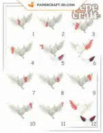 Papercraft Cuore Malefico in origami 3D