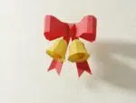 Papercraft collection de petits objets de Noël en papier 3D origami, vue 2