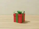 Papercraft collection de petits objets de Noël en papier 3D origami, vue 4