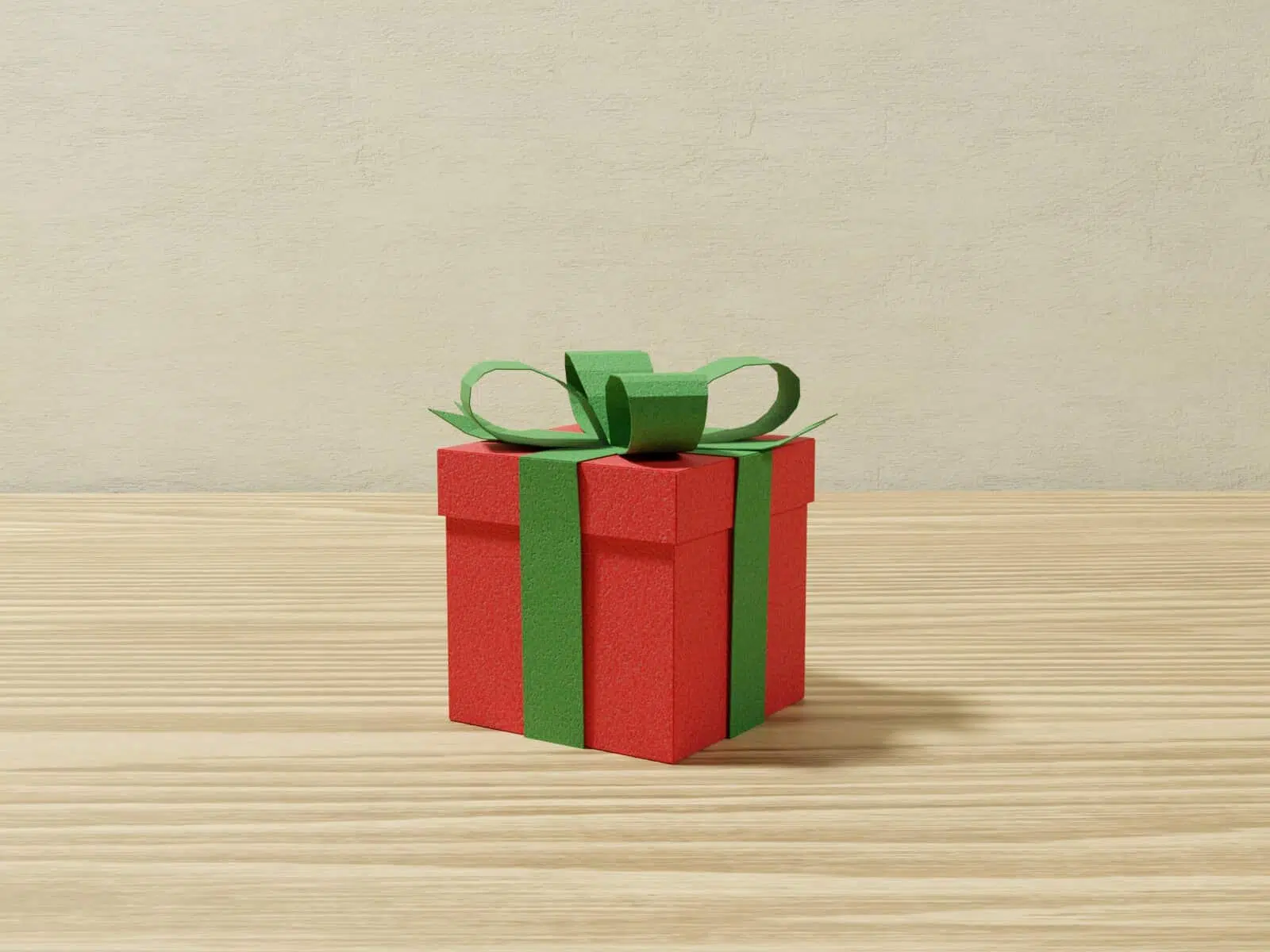 Papercraft collection de petits objets de Noël en papier 3D origami, vue 4