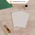 Papercraft Rabe als 3D-Origami, Detail, Ansicht 2