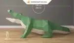 Papercraft Crocodile XXL en origami papier 3D à créer soi-même, vue 2