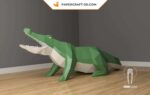 Papercraft coccodrillo XXL in origami
