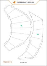 Papercraft cigno murale in origami 3D