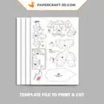 Papercraft cygne origami papier 3D pour décoration maison, vue 8