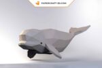 Papercraft delfín y beluga en origami 3D