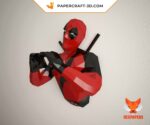 Papercraft do DeadPool em origami 3D