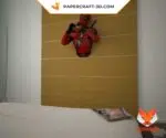 Papercraft de Deadpool em origami 3D