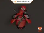Papercraft do DeadPool em origami 3D
