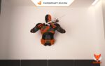 Papercraft di Deathstroke in origami 3D