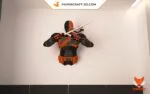 Papercraft Deathstroke en origami papier 3D : modèle PDF DIY, weergave 4