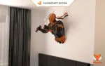 Papercraft Deathstroke en origami papier 3D : modèle PDF DIY, weergave 5