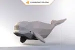 Papercraft beluga em origami 3D