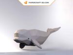 Papercraft di beluga in origami 3D